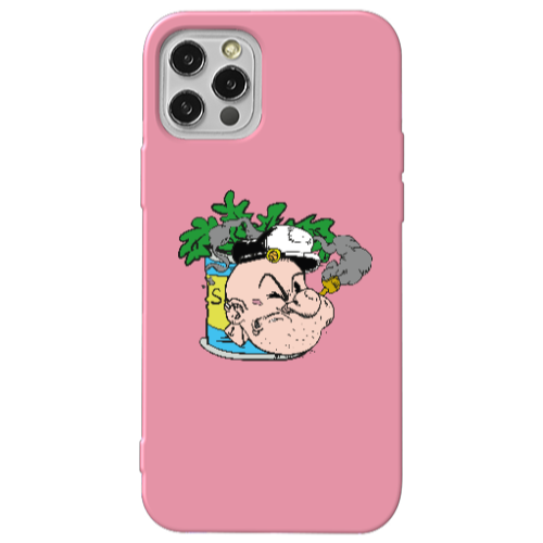 Apple iPhone 13 Pro Popeye Pink Colored Silicone TPU Θήκη