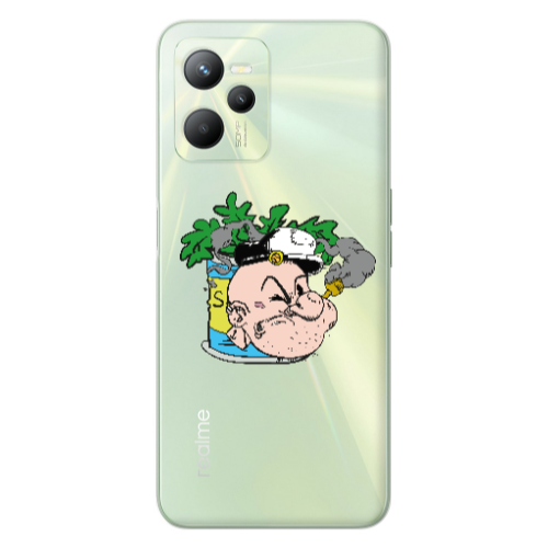 Realme C35 Popeye Transparent Silicone TPU Θήκη