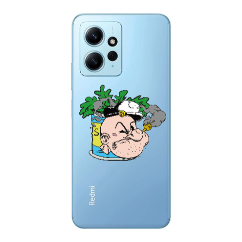 Xiaomi Redmi Note 12 4G Popeye Transparent Silicone TPU Θήκη