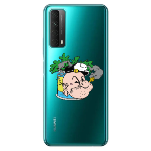 Huawei P Smart 2021 Popeye Transparent Silicone TPU Θήκη