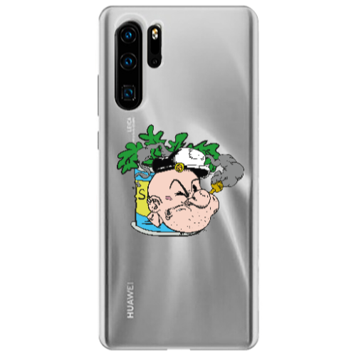Huawei P30 Pro Popeye Transparent Silicone TPU Θήκη