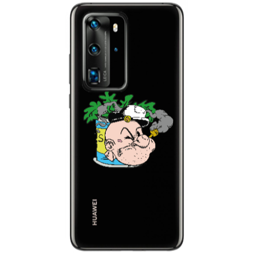 Huawei P40 Pro Popeye Transparent Silicone TPU Θήκη