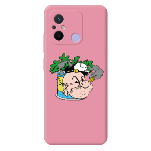 Xiaomi Redmi 12C Popeye Pink Colored Silicone TPU Θήκη