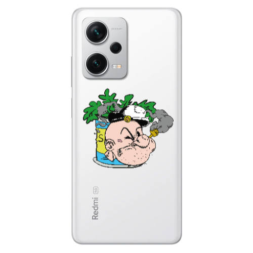 Xiaomi Redmi Note 12 5G Popeye Transparent Silicone TPU Θήκη