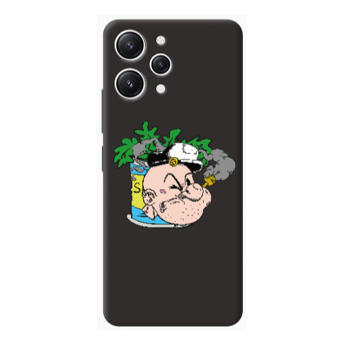Xiaomi Redmi 12 Popeye Black Colored Silicone TPU Θήκη