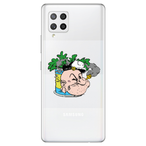 Samsung A42 5G Popeye Transparent Silicone TPU Θήκη