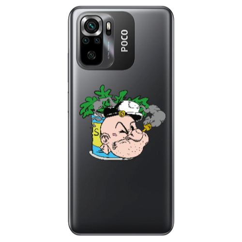 Xiaomi Poco M5 s Popeye Transparent Silicone TPU Θήκη