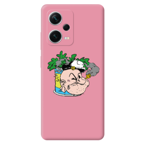 Xiaomi Poco X5 Popeye Pink Colored Silicone TPU Θήκη