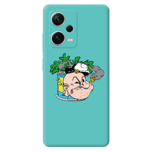 Xiaomi Poco X5 Popeye Turquoise Colored Silicone TPU Θήκη