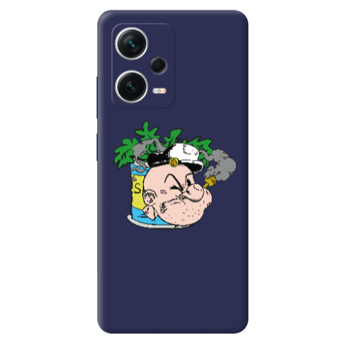 Xiaomi Poco X5 Popeye Dark blue Colored Silicone TPU Θήκη