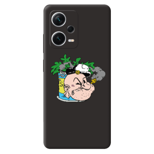 Xiaomi Poco X5 Popeye Black Colored Silicone TPU Θήκη
