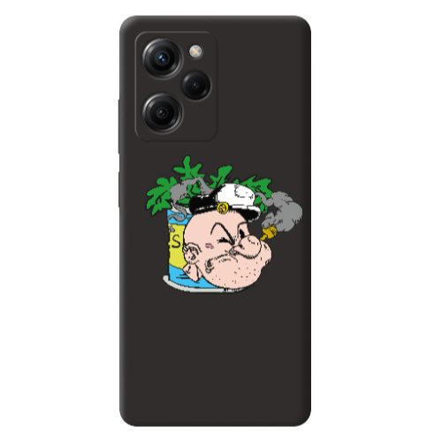 Xiaomi Poco X5 Pro Popeye Black Colored Silicone TPU Θήκη