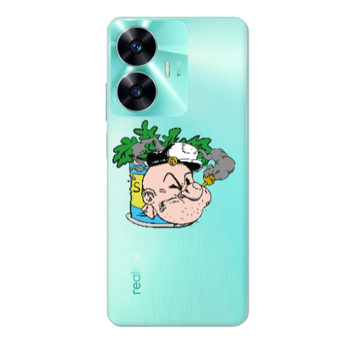 Realme C55 Popeye Transparent Silicone TPU Θήκη