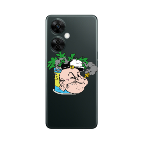 Oneplus Nord CE 3 Lite 5G Popeye Transparent Silicone TPU Θήκη