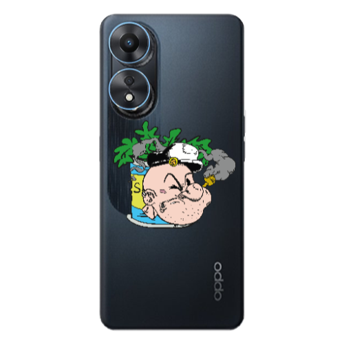 Oppo A 98 Popeye Transparent Silicone TPU Θήκη