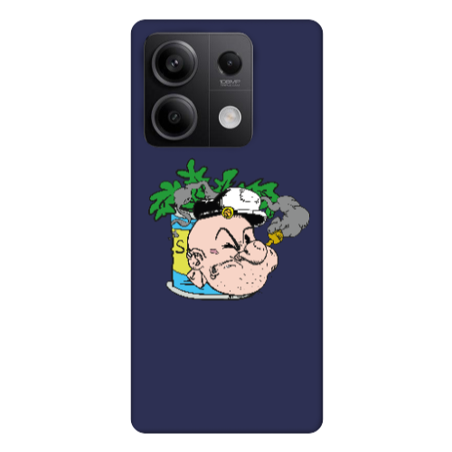 Xiaomi Redmi Note 13 5G Popeye Dark blue Colored Silicone TPU Θήκη