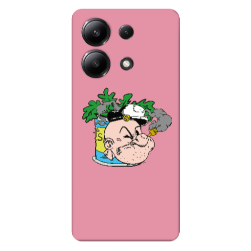 Xiaomi Redmi Note 13 4G Popeye Pink Colored Silicone TPU Θήκη