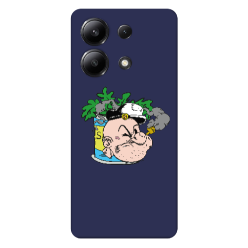 Xiaomi Redmi Note 13 4G Popeye Dark blue Colored Silicone TPU Θήκη