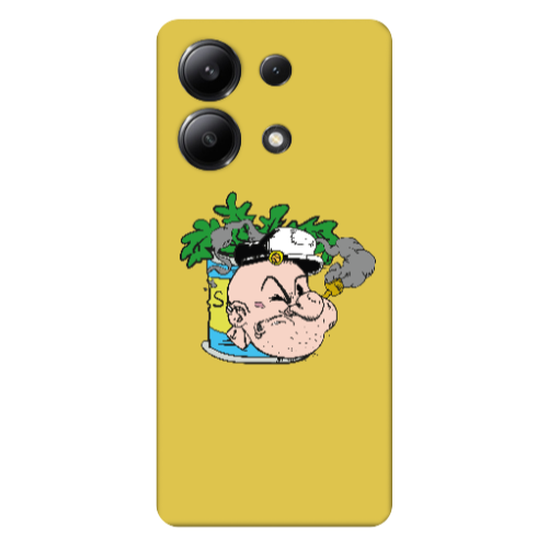 Xiaomi Redmi Note 13 4G Popeye Yellow Colored Silicone TPU Θήκη