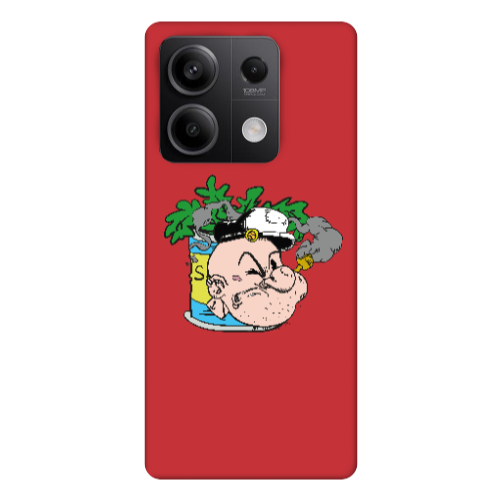Xiaomi Redmi Note 13Pro 5G Popeye Red Colored Silicone TPU Θήκη