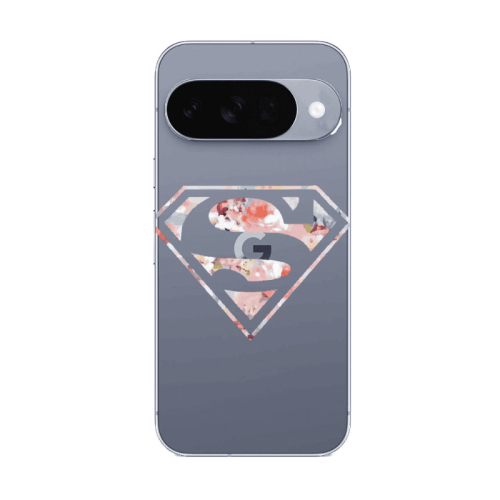 Google Pixel 10 Superman logo Transparent Silicone TPU Θήκη
