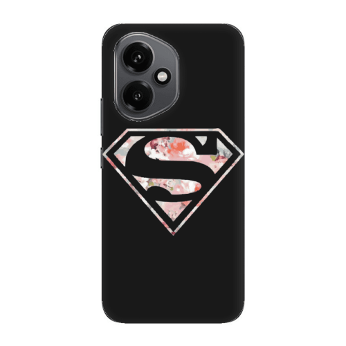 Honor Magic 400 Superman logo Black Colored Silicone TPU Θήκη