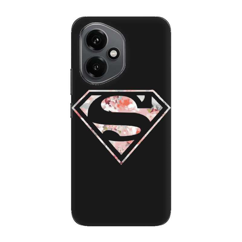 Honor Magic 400 Superman logo Black Colored Silicone TPU Θήκη
