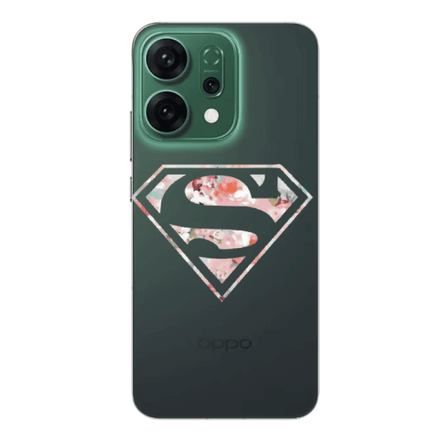 Oppo RENO 14 Superman logo Transparent Silicone TPU Θήκη