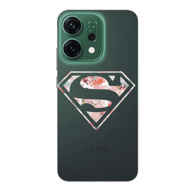 Oppo RENO 14 Superman logo Transparent Silicone TPU Θήκη