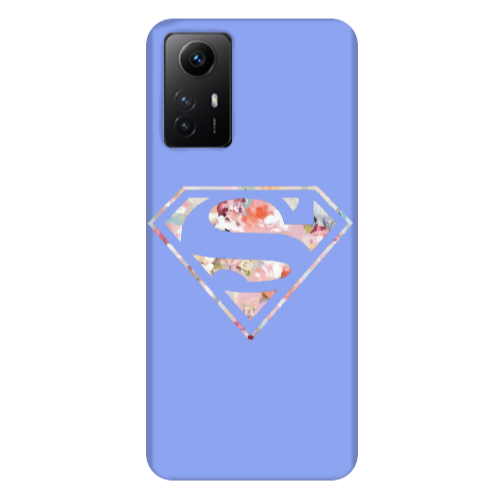 Xiaomi Redmi Note 12s Superman logo Light Purple Colored Silicone TPU Θήκη