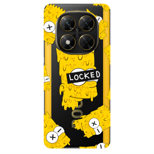 Xiaomi Poco X7 Bart Simpson Transparent Silicone TPU Θήκη