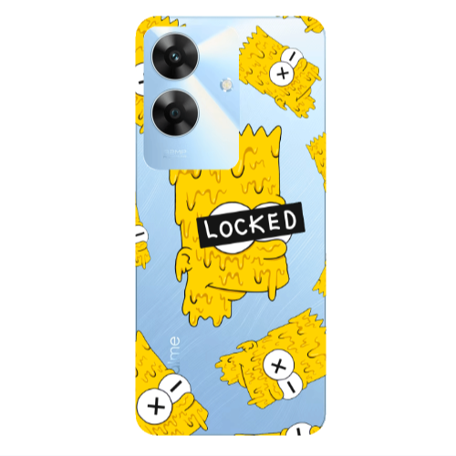 Realme Note 60 Bart Simpson Transparent Silicone TPU Θήκη