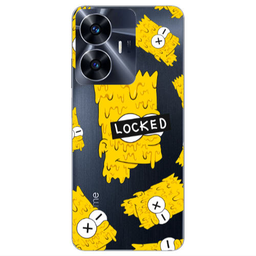 Realme Note 50 Bart Simpson Transparent Silicone TPU Θήκη