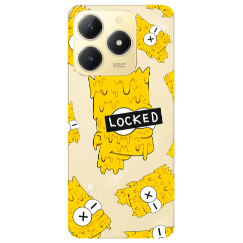 Realme C61 Bart Simpson Transparent Silicone TPU Θήκη