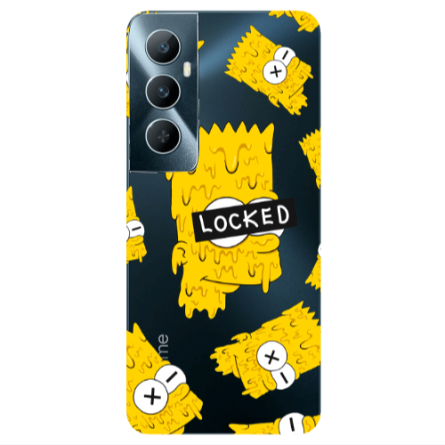 Realme C65 Bart Simpson Transparent Silicone TPU Θήκη