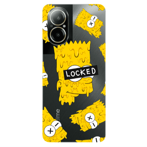 Realme C67 Bart Simpson Transparent Silicone TPU Θήκη