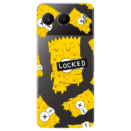 Oneplus Nord 4 Bart Simpson Transparent Silicone TPU Θήκη