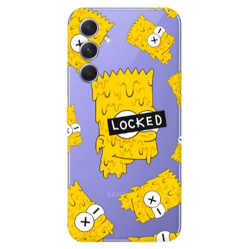 Samsung A36 Bart Simpson Transparent Silicone TPU Θήκη