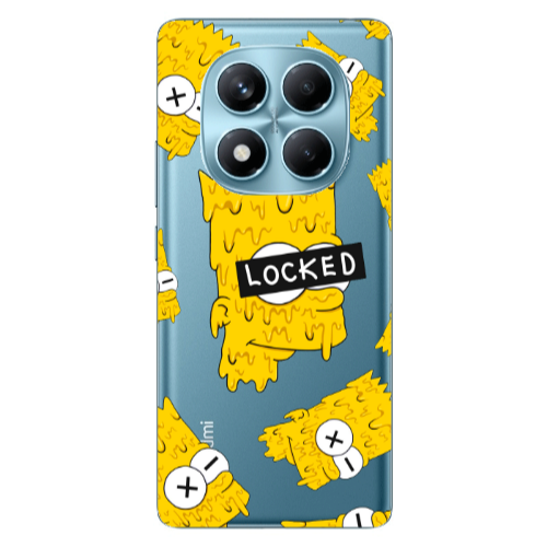 Xiaomi Redmi Note 14 Pro Bart Simpson Transparent Silicone TPU Θήκη