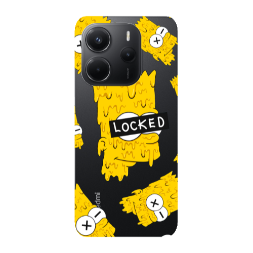 Xiaomi Redmi Note 14 Bart Simpson Transparent Silicone TPU Θήκη