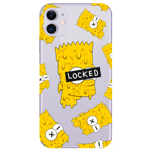 Apple iPhone 11  Bart Simpson Transparent Silicone TPU Θήκη