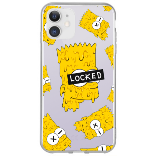 Apple iPhone 12 Bart Simpson Transparent Silicone TPU Θήκη