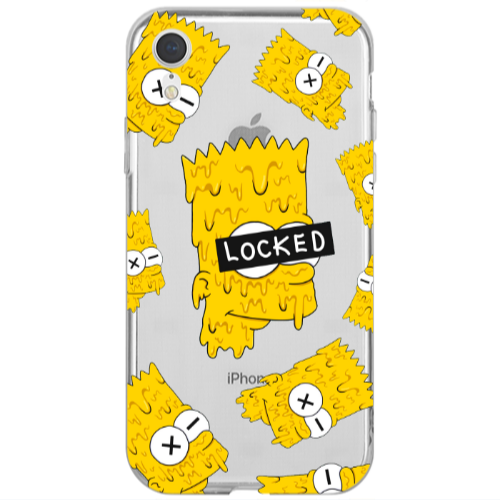 Apple iPhone Xr Bart Simpson Transparent Silicone TPU Θήκη