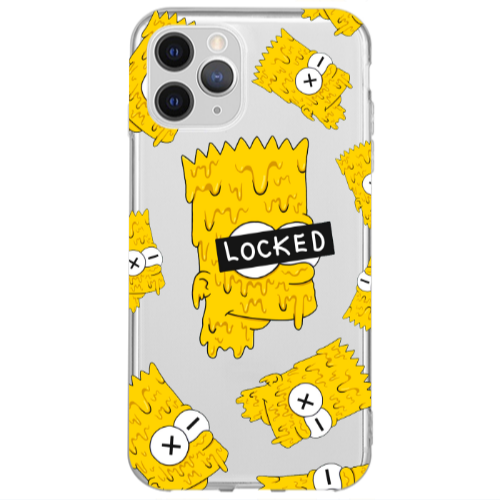 Apple iPhone 13 Pro Max Bart Simpson Transparent Silicone TPU Θήκη
