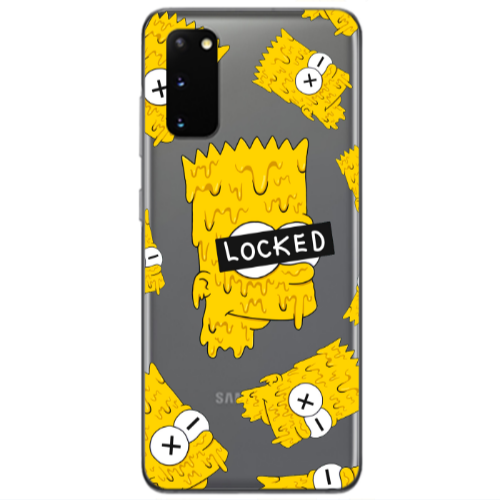Samsung S20 Bart Simpson Transparent Silicone TPU Θήκη