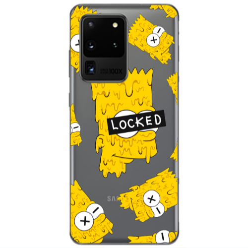 Samsung S20 Ultra Bart Simpson Transparent Silicone TPU Θήκη