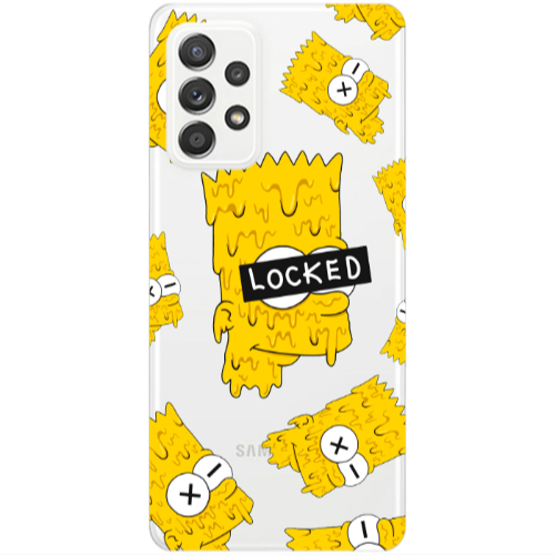Samsung A33 Bart Simpson Transparent Silicone TPU Θήκη
