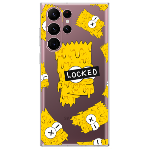 Samsung S22 Ultra Bart Simpson Transparent Silicone TPU Θήκη