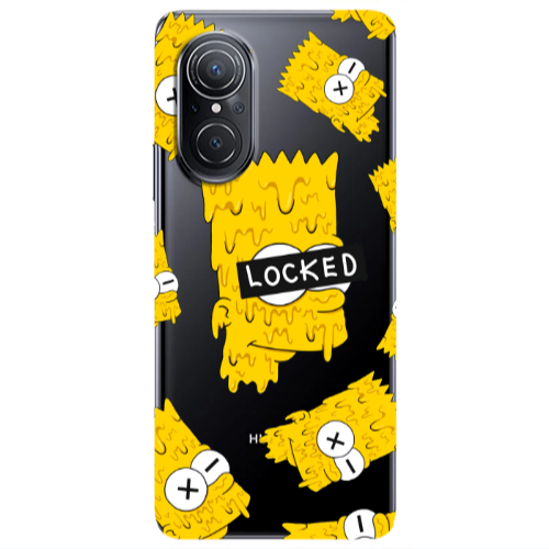 Huawei Nova 9 SE Bart Simpson Transparent Silicone TPU Θήκη