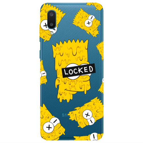Samsung A02 Bart Simpson Transparent Silicone TPU Θήκη